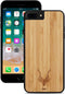 Kudu iPhone 7/8 Plus hoesje case - Houten backcover - Handgemaakt en afgewerkt met duurzaam TPU - Bamboe - Zwart