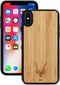 Kudu iPhone X/Xs hoesje case - Houten backcover - Handgemaakt en afgewerkt met duurzaam TPU - Bamboe - Zwart