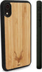 Kudu iPhone Xr hoesje case - Houten backcover - Handgemaakt en afgewerkt met duurzaam TPU - Bamboe - Zwart