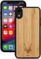 Kudu iPhone Xr hoesje case - Houten backcover - Handgemaakt en afgewerkt met duurzaam TPU - Bamboe - Zwart