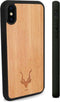 Kudu iPhone Xs Max hoesje case - Houten backcover - Handgemaakt en afgewerkt met duurzaam TPU - Bamboe - Zwart