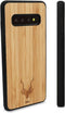 Kudu Samsung Galaxy S10e hoesje case - Houten backcover - Handgemaakt en afgewerkt met duurzaam TPU - Bamboe - Zwart