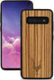 Kudu Samsung Galaxy S10e hoesje case - Houten backcover - Handgemaakt en afgewerkt met duurzaam TPU - Zebrano - Zwart