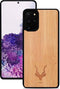 Kudu Samsung Galaxy S20 Plus hoesje case - Houten backcover - Handgemaakt en afgewerkt met duurzaam TPU - Bamboe - Zwart