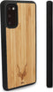 Kudu Samsung Galaxy S20 Plus hoesje case - Houten backcover - Handgemaakt en afgewerkt met duurzaam TPU - Bamboe - Zwart