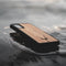 Kudu Samsung Galaxy S21 hoesje case - Houten backcover - Handgemaakt en afgewerkt met duurzaam TPU - Zebrano - Zwart