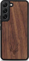 Kudu Samsung Galaxy S23 Plus hoesje case - Houten backcover - Handgemaakt en afgewerkt met duurzaam TPU - Walnoot - Zwart