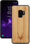 Kudu Samsung Galaxy S9 hoesje case - Houten backcover - Handgemaakt en afgewerkt met duurzaam TPU - Bamboe - Zwart