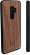 Kudu Samsung Galaxy S9 hoesje case - Houten backcover - Handgemaakt en afgewerkt met duurzaam TPU - Walnoot - Zwart