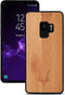 Kudu Samsung Galaxy S9 Plus hoesje case - Houten backcover - Handgemaakt en afgewerkt met duurzaam TPU - Bamboe - Zwart