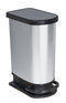 Rotho Paso - Pedaalemmer - 50 l - Zilver Metallic