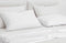 Zohome Kussensloop Satinado - Kussenhoes van 40x80 cm - Set van 2 stuks - 100% Katoen-Satijn - Wit