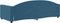 vidaXL - Slaapbank - 90x200 - cm - fluweel - blauw