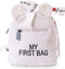 Childhome My First Bag - Kinderrugzak - Teddy Ecru - Zacht & Trendy - Verstelbare Veiligheidsgesp