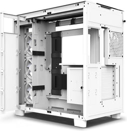 NZXT H9 Elite - PC Behuizing - Gehard glas en RGB Controller - Wit