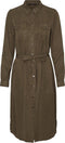 VERO MODA VMSALLY - Dames Jurk - Doorgeknoopte jurk met ceintuur en borstzakken - Maat S