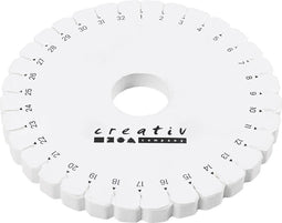 Kumihimo - vlechtschijf - 12 cm - Rond - Wit - Per stuk verpakt