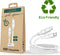 Just Green - USB C naar Lightning recyclebare kabel 1,2 m 3A - Wit