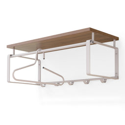 REX 3 - Wandkapstok - Hoedenplank en haken - Silky Taupe