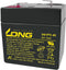 Kung Lange WP1-6 loodbatterij 6 volt 1Ah met Faston 4,8 mm stekkercontact