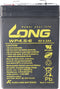 Kung Lange WP4.5-6 loodbatterij 6 volt 4.5Ah met Faston 4,8 mm stekkercontact