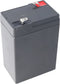 Kung Lange WP4.5-6 loodbatterij 6 volt 4.5Ah met Faston 4,8 mm stekkercontact