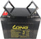 Kung Long KPH75-12NE loodbatterij 12 volt 75Ah met M6 binnendraad
