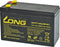 Kung Long onderhoudsvrije loodaccu WP7-12(28W) met 4,8mm Faston aansluiting 12V/7Ah