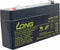 Kung Long WP1.2-6 loodbatterij 6 Volt 1,2 Ah met Faston 4,8 mm stekkercontact