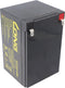Kung Long WP12-12E F2 cyclusbestendige lood-vlies-accu, 12V, 12Ah met 6,3 mm Faston-aansluiting