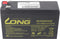 Kung Long WP1224W hoge stroom F2 lood-vlies accu, 12V, 6Ah met 6,3 mm Faston aansluiting