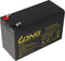 Kung Long WP1236W 12Volt 36W loodbatterij met 9Ah, 6,3 mm Faston Tab 250