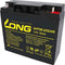 Kung Long WP18-12SHR batterij PB-kabel 12 volt met 18Ah, met M5 platte poolschroefverbinding, 181 x 76 x 167 mm