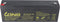 Kung Long WP2.6-12 F1 loodvlies-accu, 12V, 2,6Ah met 4,8 mm Faston-aansluiting