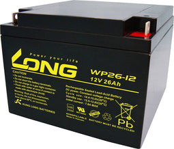 Kung Long WP26-12 loodbatterij 12 volt 26 Ah