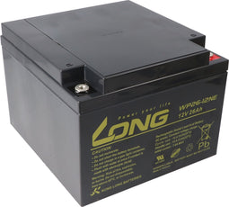 Kung Long WP26-12NE F6 cyclusbestendige loodvlies-accu, 12 volt, 26 Ah, M5 binnendraad
