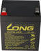 Kung Long WP5-12E PB loodbatterij met 6,3 mm contacten