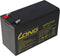 Kung Long WP7.2-12A 12Volt 7.2Ah Faston 6,3 mm plugcontacten