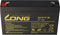 Kung Long WP7-6 accukabel 6 volt 7Ah, Faston 4,8 mm