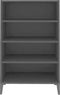 vidaXL - Dressoir - 57x35x90 - cm - bewerkt - hout - zwart