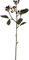Kunst bessentak blauw, 62 cm