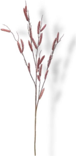 Kunst Birch spray burgundy 85 cm