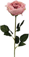 Kunst engelse roos oud roze, 59 cm