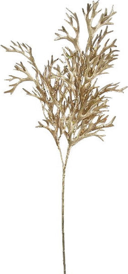 Kunst hertshoorn tak goud, 71 cm
