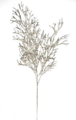 Kunst hertshoorn tak zilver, 71 cm