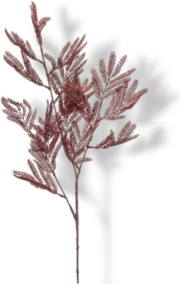 Kunst Mimosa leaf spray x3 burgundy 75 cm