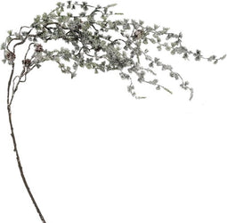 Kunst podocarpus tak groen/wit, 120 cm
