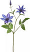 KUNSTBLOEM CLEMATISTAK 65CM - DONKERBLAUW
