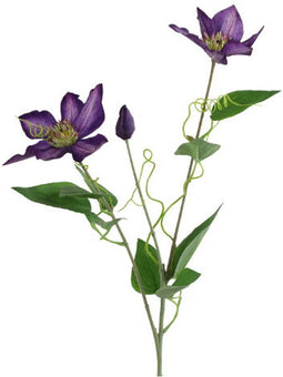 Kunstbloem Clementis 20x15x76 cm prs