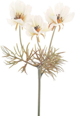 Kunstbloem cosmos cream, 28 cm
